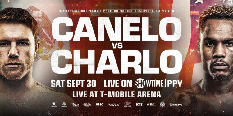 Affiche de Canelo vs Charlo, diffusion sur ShowTime le 30 Septembre